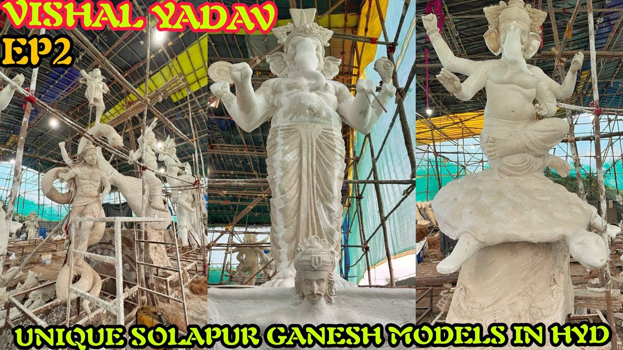 Vishal Yadav Anna Unique Ganesh Models 2022 EP2 | Special Solapur Ganesh Models in Hyderabad
