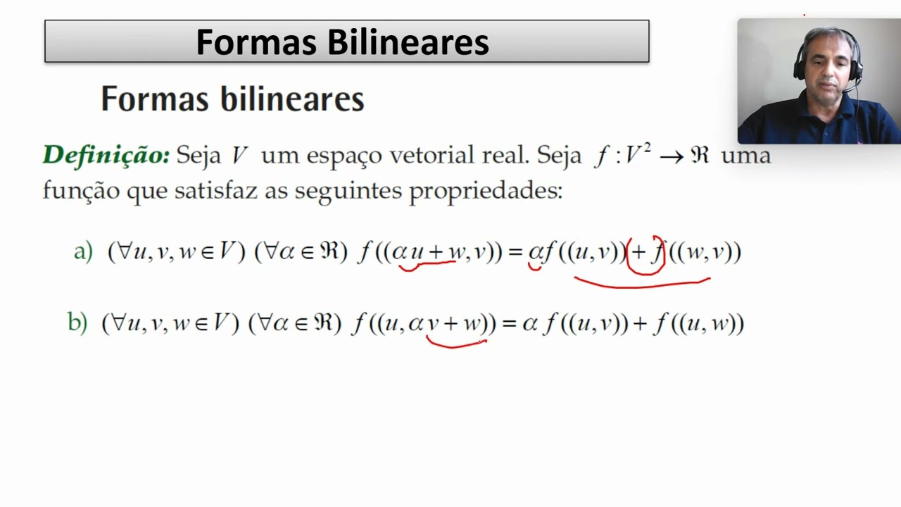 Álgebra linear II: Forma bilinear
