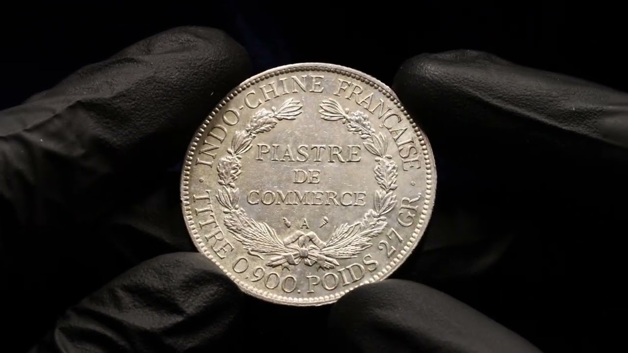 Lot 1373 French Indochina 1 Piastre 1904 A - YouTube