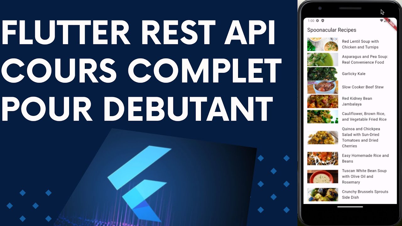 Flutter Rest Api Cours Pour Débutants - Coder une Application Recette ...
