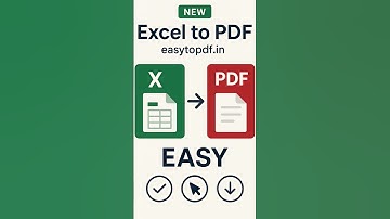 How to Convert  Excel to PDF from Online #exceltopdf #excel #pdf