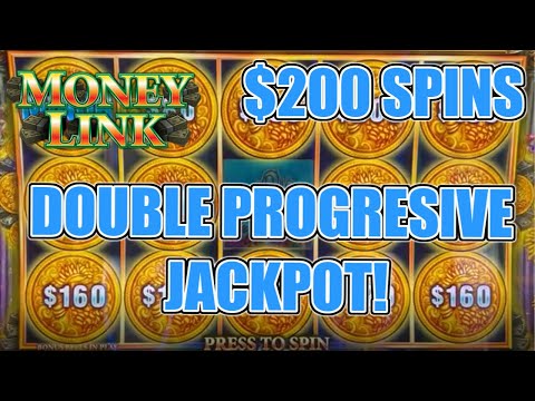 $200 HIGH LIMIT MONEY LINK WINS MASSIVE DOUBLE PROGRESSIVE JACKPOT!
