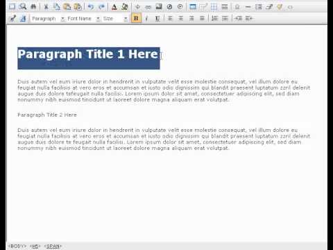 123 Shop Pro - Html Editor Standard_Formating Tutorial