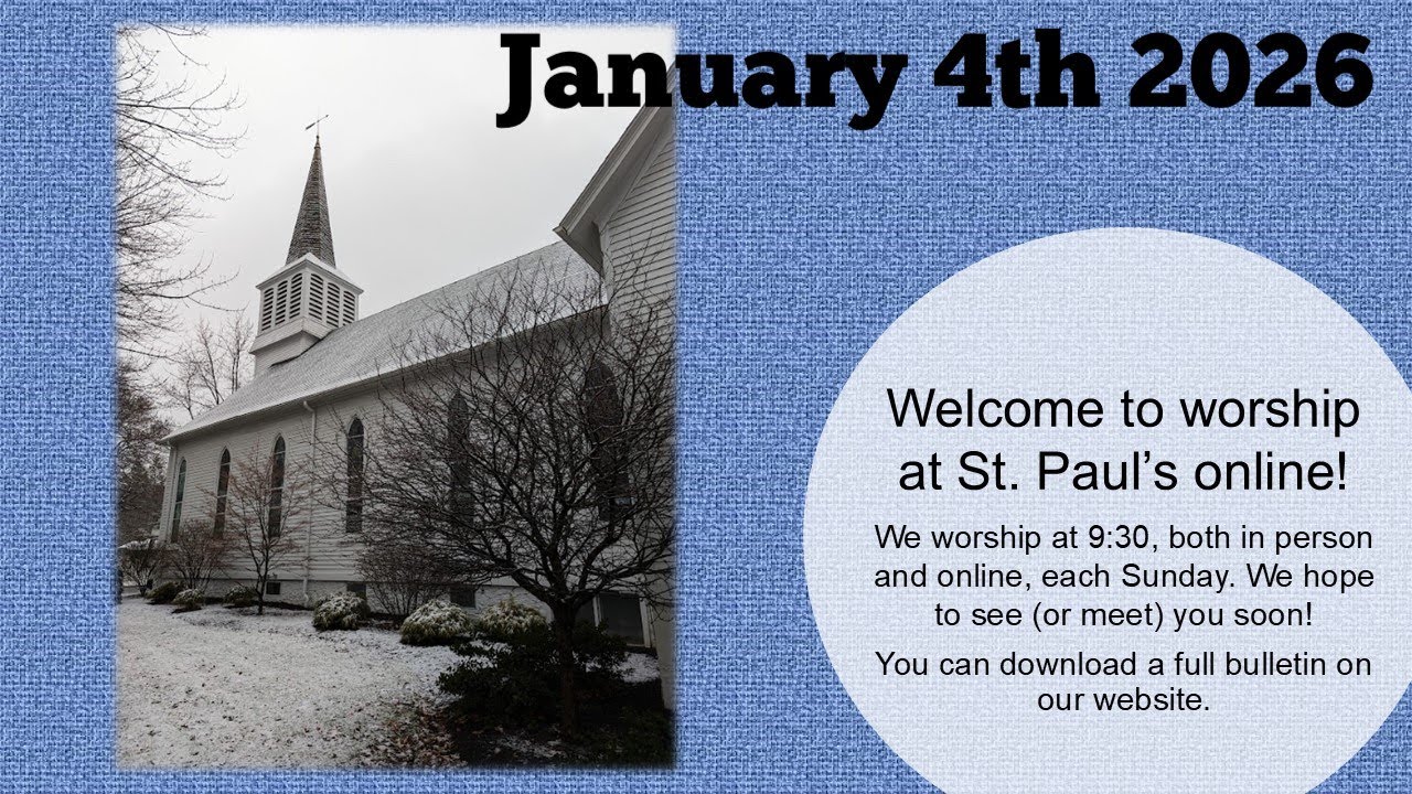 01/04/2026 St. Paul's Pittsford Live Stream