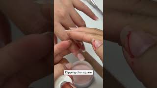 Dipping cho square #dipping #dippingnails
