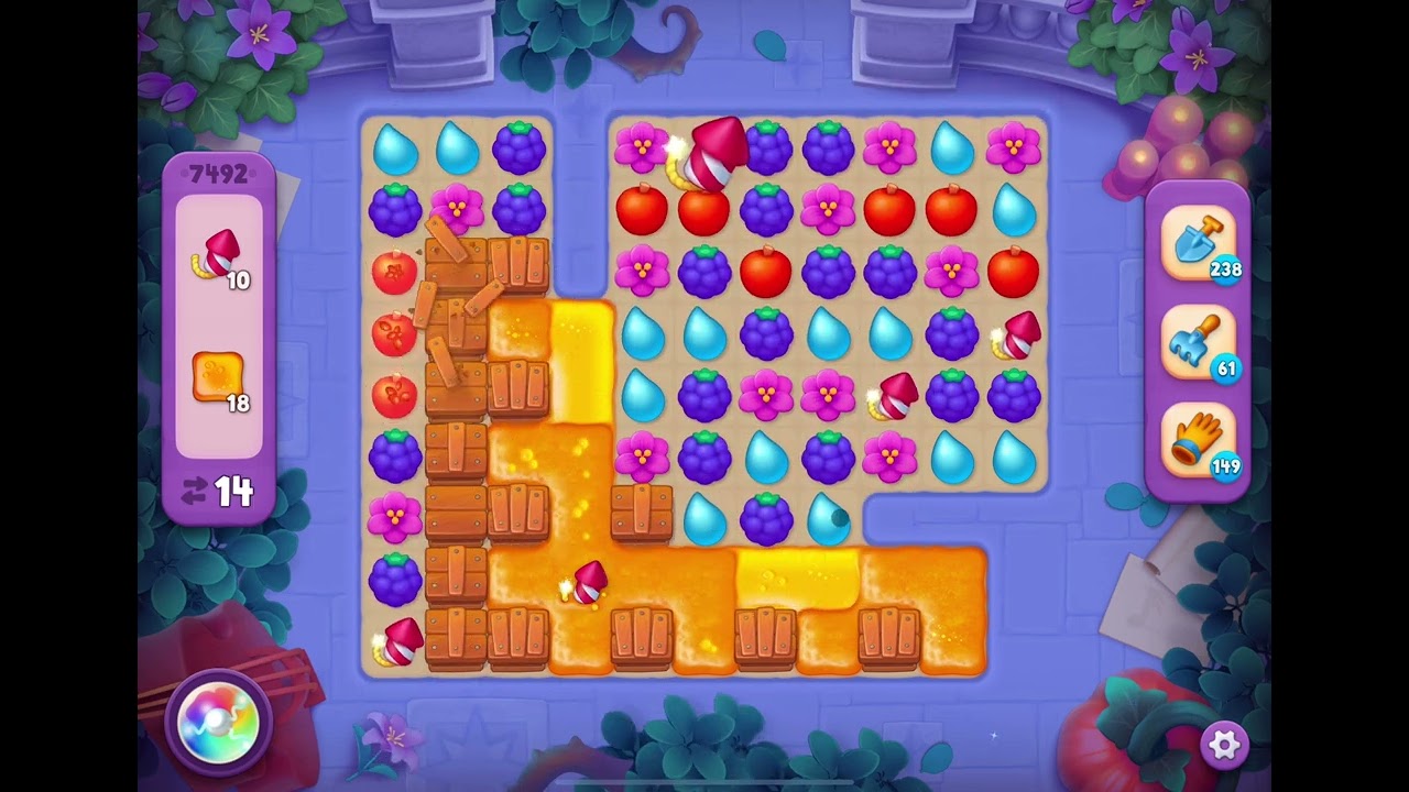 GardenScapes Level 7492 no boosters - YouTube