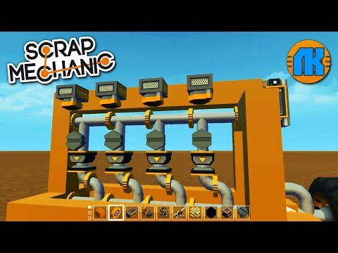 СТРОИМ ПОРШНЕВОЙ ДВИГАТЕЛЬ \ Scrap Mechanic \ FREE DOWNLOAD \ СКАЧАТЬ СКРАП МЕХАНИК !!!