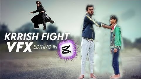 Krrish VFX editing in capcut in hindi|Mobile VFX editing tutorial || Krrish 3Editing | Capcut |