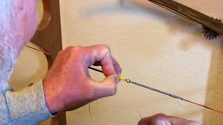 Tied on string nock part A