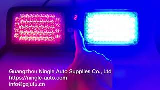 Red Blue Police Sun Visor Flash Warning LED Strobe Light