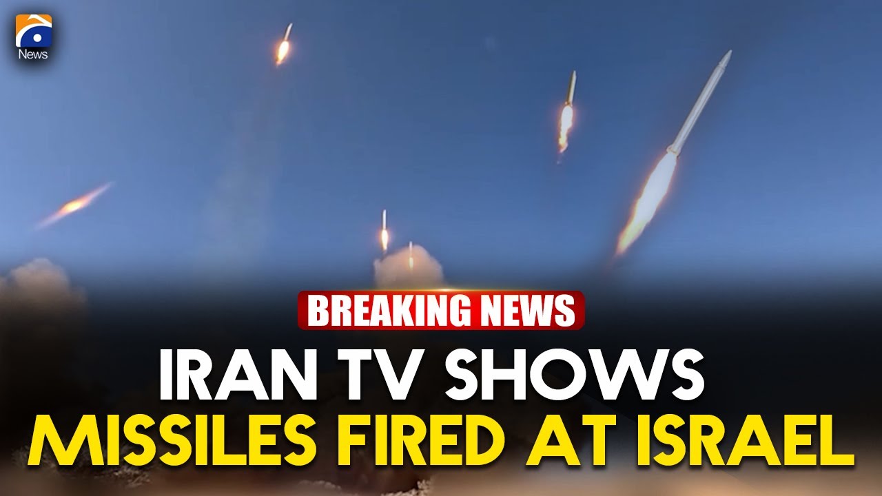 Iranian state TV video purportedly shows missiles launched towards Israel | Geo News English