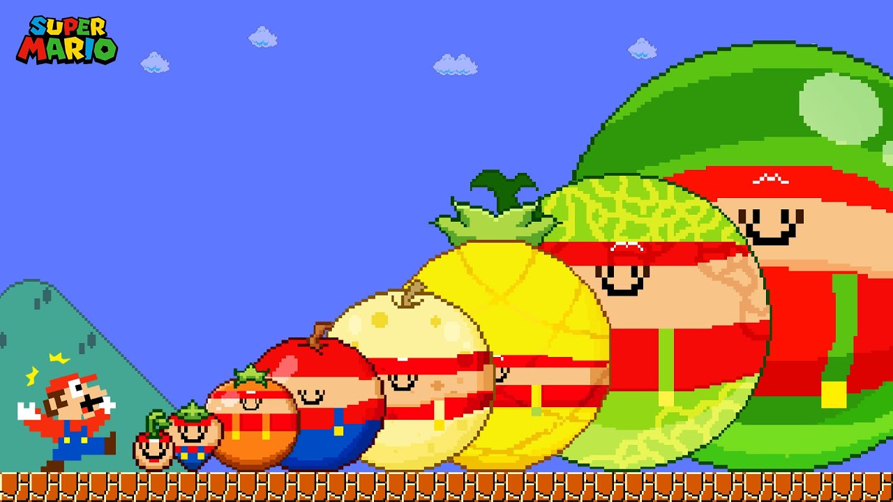 Mario vs Suika | When Mario Become All Blox Fruits Evolution