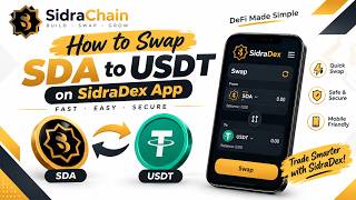 How to Swap SDA to USDT on SidraDex App | Step-by-Step Tutorial | Trade SDA to USDT at a high rate.!
