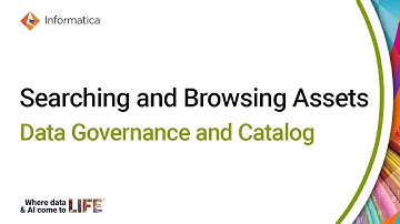 Searching and Browsing Assets in Data Governance and Catalog
