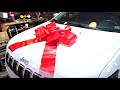 How To put a Giant Bow on Car | Surprise Gift Wrap, Car, Truck, SUV, House, Tractor, Appliance