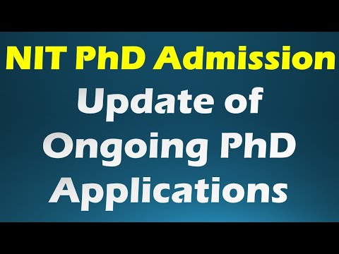 phd admission 2023 || NITs ONGOING PHD APPLICATION || NIT PHD ADMISSION ...