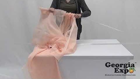 Clear Tube for Ceiling Drape Product Demo D973-6 | Georgia Expo