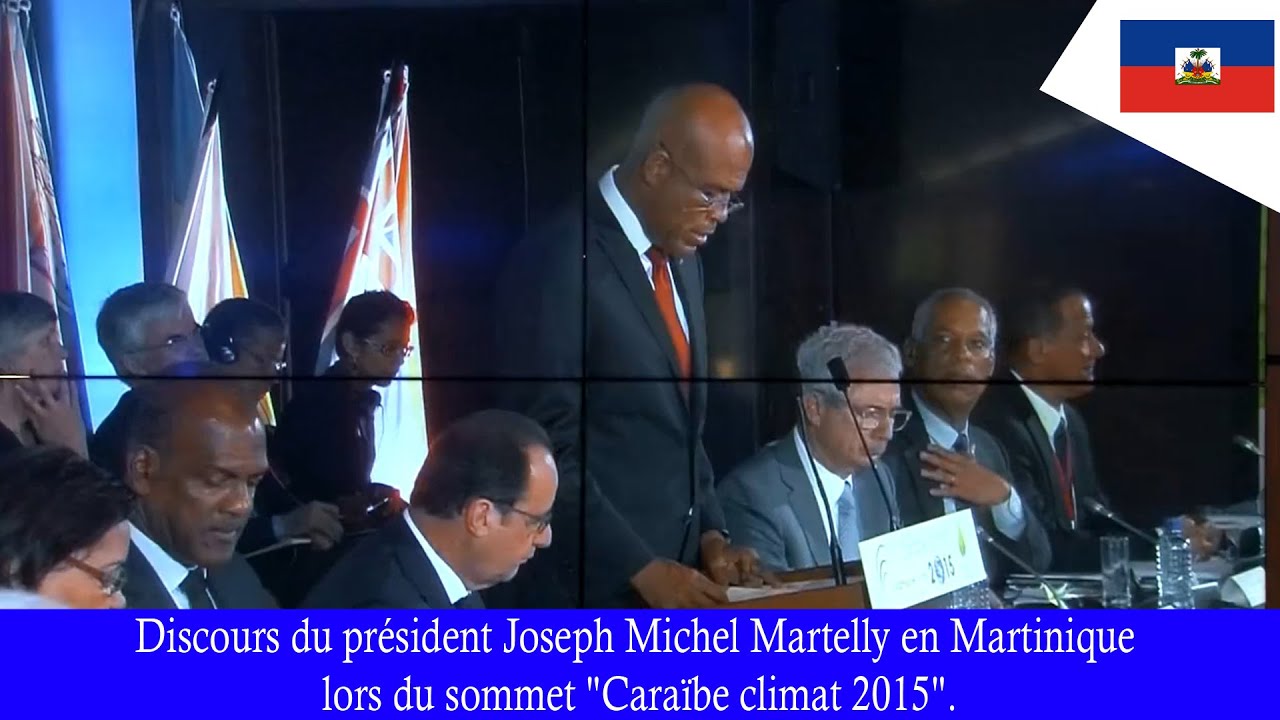 Discours du président Joseph Michel Martelly en Martinique YouTube