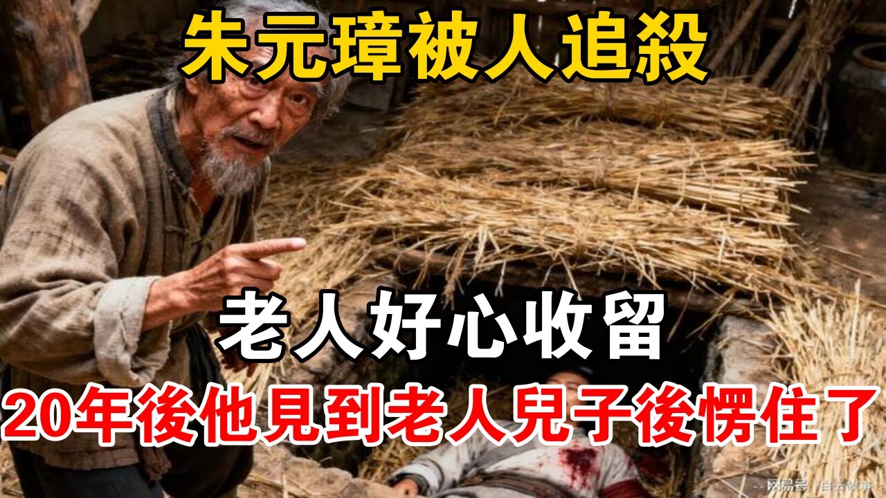 朱元璋被人追殺，老人好心收留，20年後他見到老人兒子後愣住了【史海探秘】