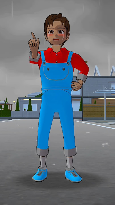 Saya basah kuyupoleh hujan ketika sampai di rumah🤣#sakuraschoolsimulator #shortsvideo #viral #sorts