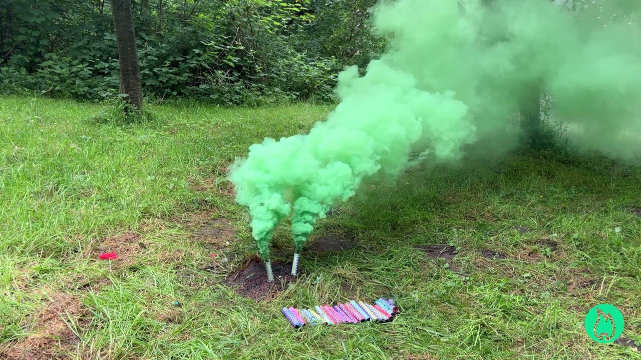Pyroweb Rauchfackel - L55 Pyrorauch Pastellgrün - Neuheit 2024 - 4K