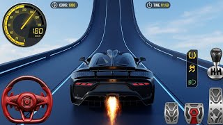 Black Supercar Impossible Track Race 😱🔥#carracing #gtcarracing #highspeed 