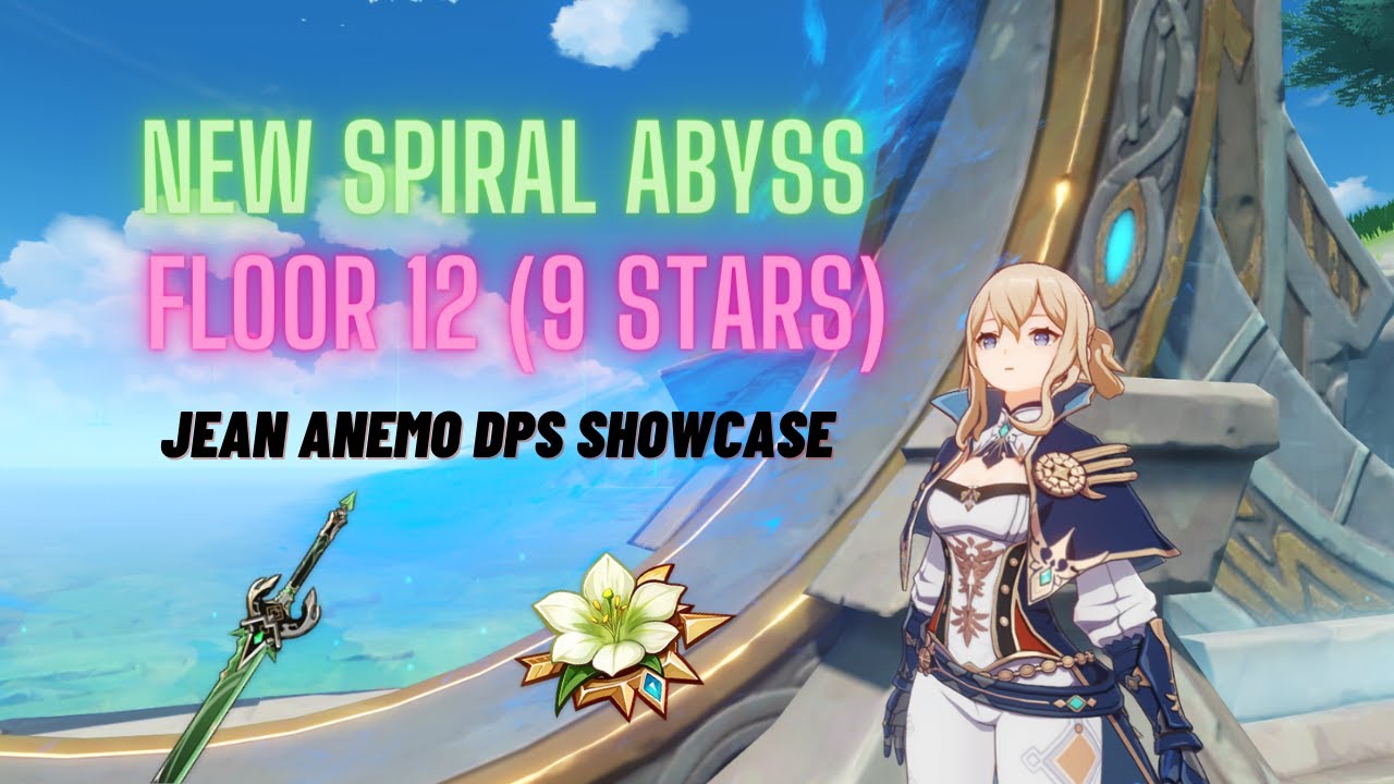 New Floor 12 Spiral Abyss - Jean Anemo DPS Showcase (9 Stars) All Chambers