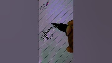 "saran Vaishu"in calligraphy #calligraphy#art#cursive #cursivewriting#handwriting #youtube#shorts