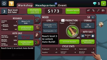 03 - Merchants - or Auto-Sale - is your first kind of automation in Crafting Idle Clicker