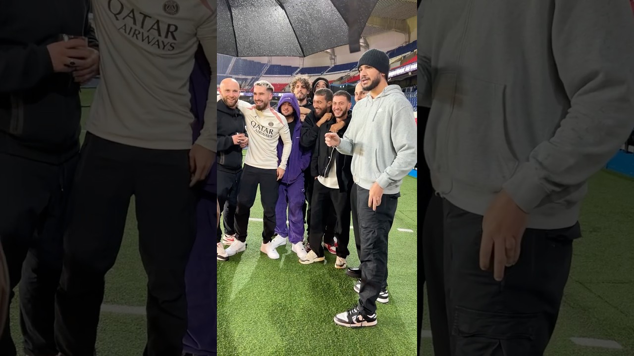 Une fin de live au Parc des Princes pour la team France d’Amine 🇫🇷