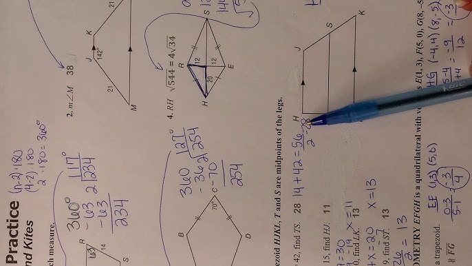 Geometry 7-2 Skills practice - YouTube