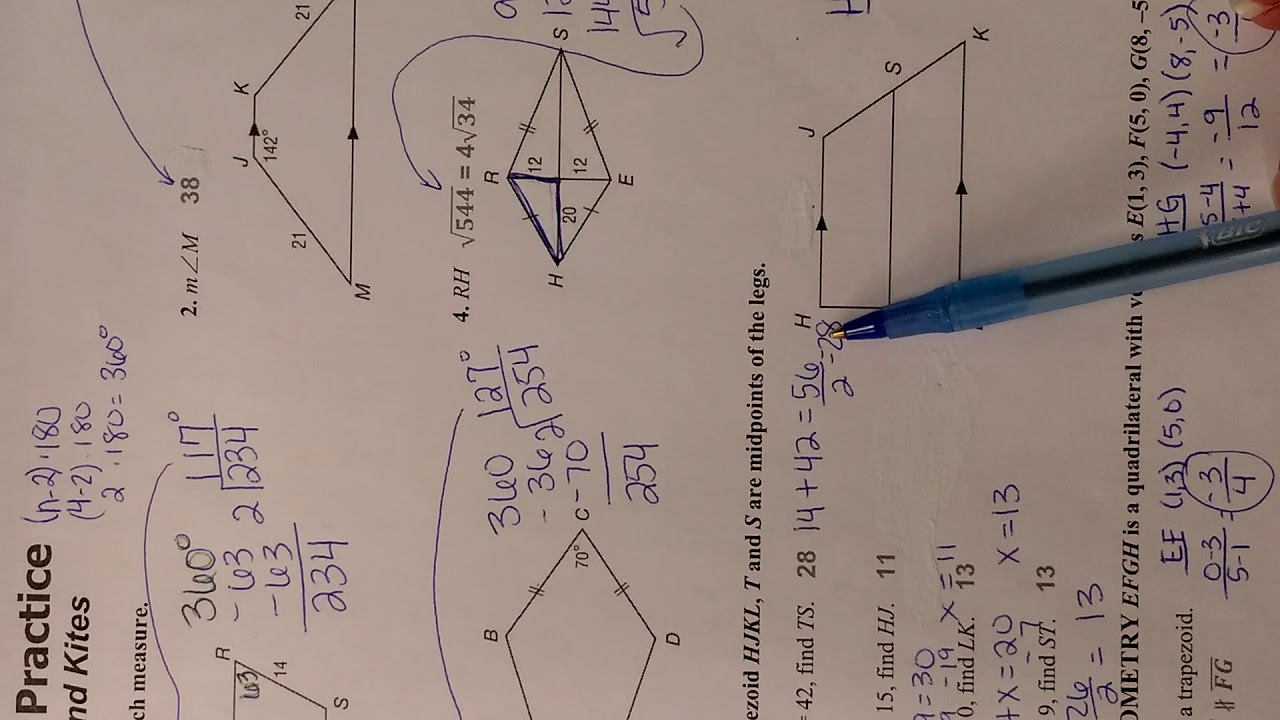 Geometry 6 6 Skills Practice Youtube