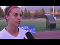 Premier match pour l'équipe feminine de soccer