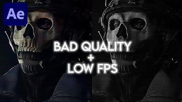 Bad Quality and Low FPS | After Effects Tutorial