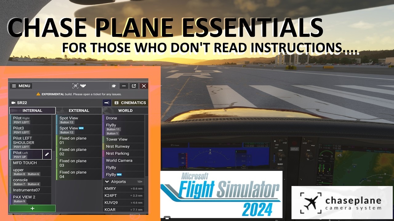 Ещё раз основные сведения о Chase Plane для FS24 для тех, кто не читает инструкции.