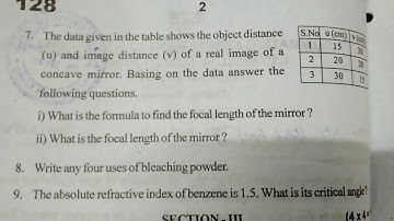 10th class public exam physics 2020 model paper-1 useful for exam