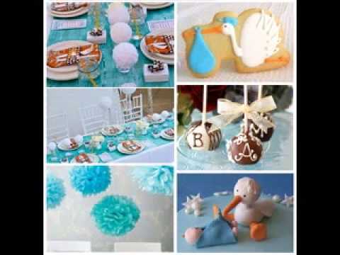 Boy baby shower decorations - YouTube