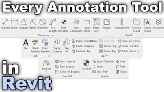 Every Annotation Tool in Revit Tutorial