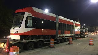 QLine car arrives in Detroit