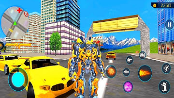 Jet Robot Car Transformation Robot Car Games - Bumblebee Robot Transform | Android iOS Gameplay