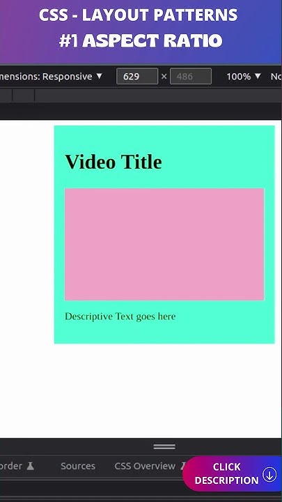 CSS Layout Patterns - Aspect Ratio - YouTube