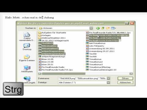 Tutorial - Yahoo Email Anhang befügen