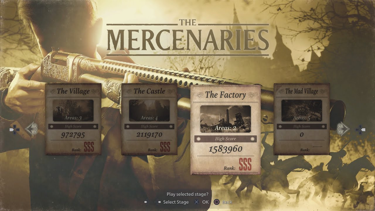 RE8 Village: Mercenaries- The Factory (SSS Rank) Full Combos & SYG-12 Build