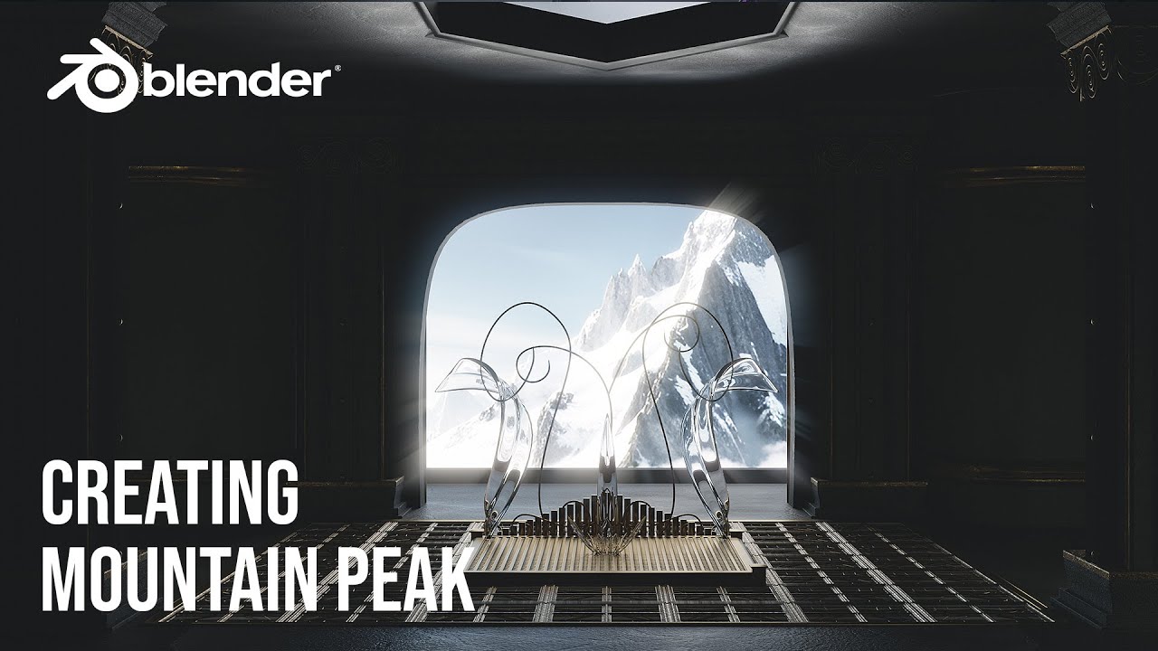 Creating Mountain Peak in Blender (1 year channel/1 год каналу)