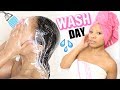 Relaxed Hair Routine 2018 | Wash Day Routine Relaxed Hair