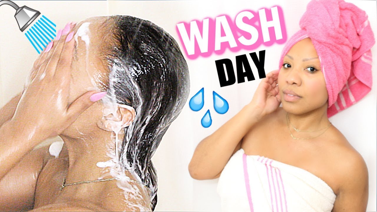 Relaxed Hair Routine 2018 | Wash Day Routine Relaxed Hair