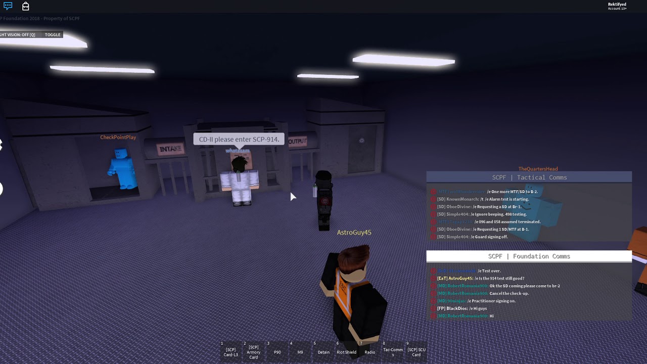 [Eltork's SCPF] 108 V2 - SCP-914 Test 3/3/2018