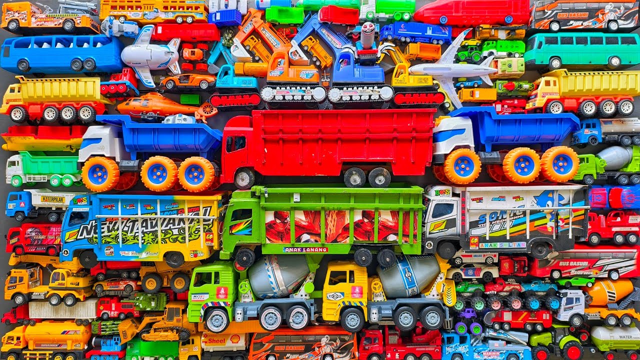 Mobil Mobilan Truk Oleng , Mobil Truk Molen, Mobil Balap, Truk Pasir, Excavator, Mobil Roket, Damkar