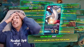 100 GAME BERSAMA RRQ RIZAL❗️Gua Gak Kuat Tapi Harus Kuat :((((((( - Mobile Legends