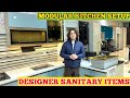 Designer Modular Kitchen &amp; Sanitary Items Wash Basin Shower Panels Interior Hardware Pantry Vanity